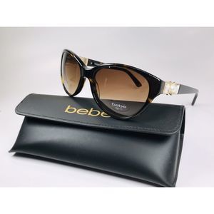 New BEBE BB7187 210 Tortoise UNRIVALLED Sunglasses 55mm with Bebe Case